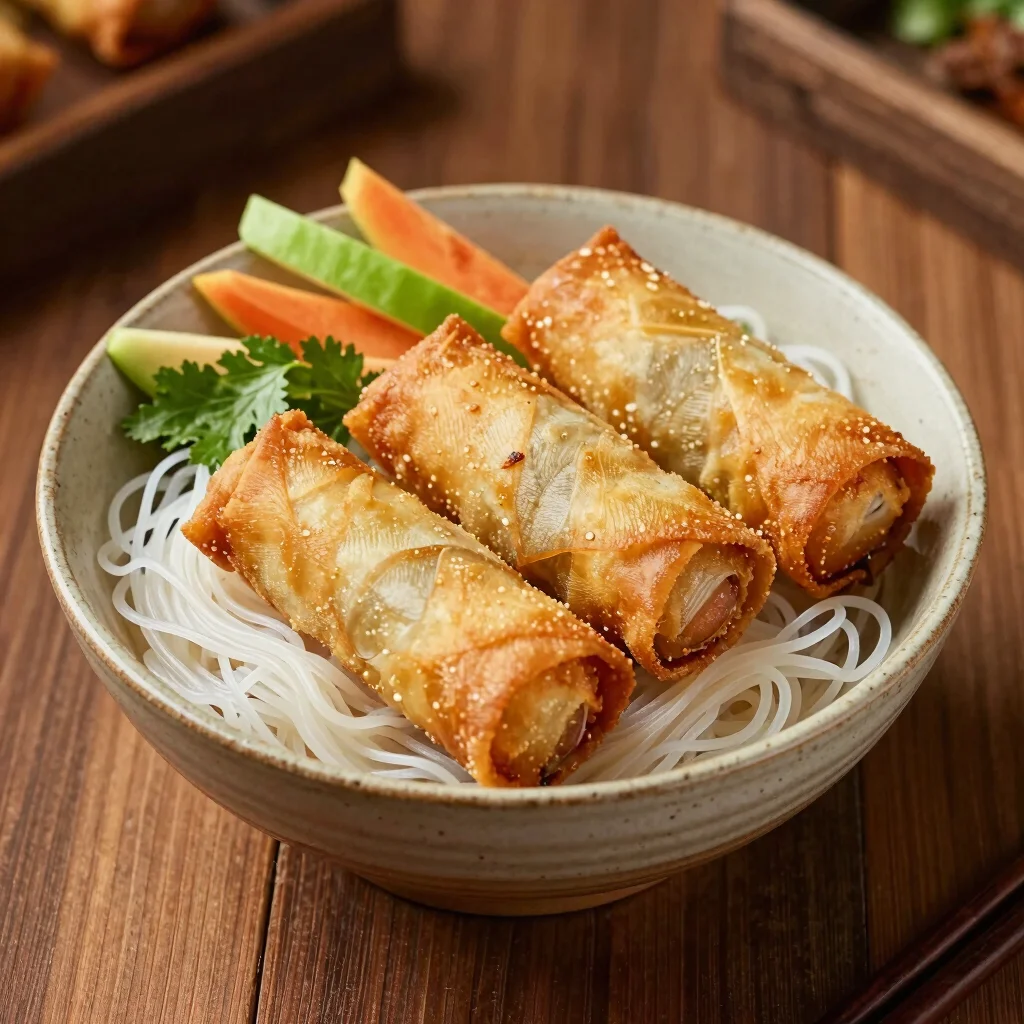 Bún Nem Nướng Than Hoa