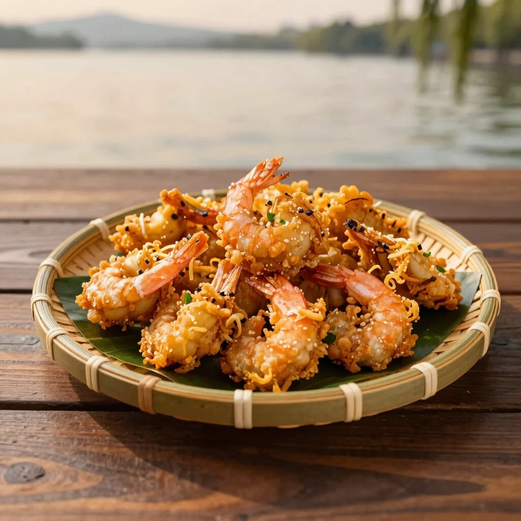 Bánh Tôm Hồ Tây Giòn Rụm